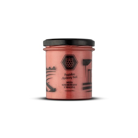 Miód kremowy z maliną 430g