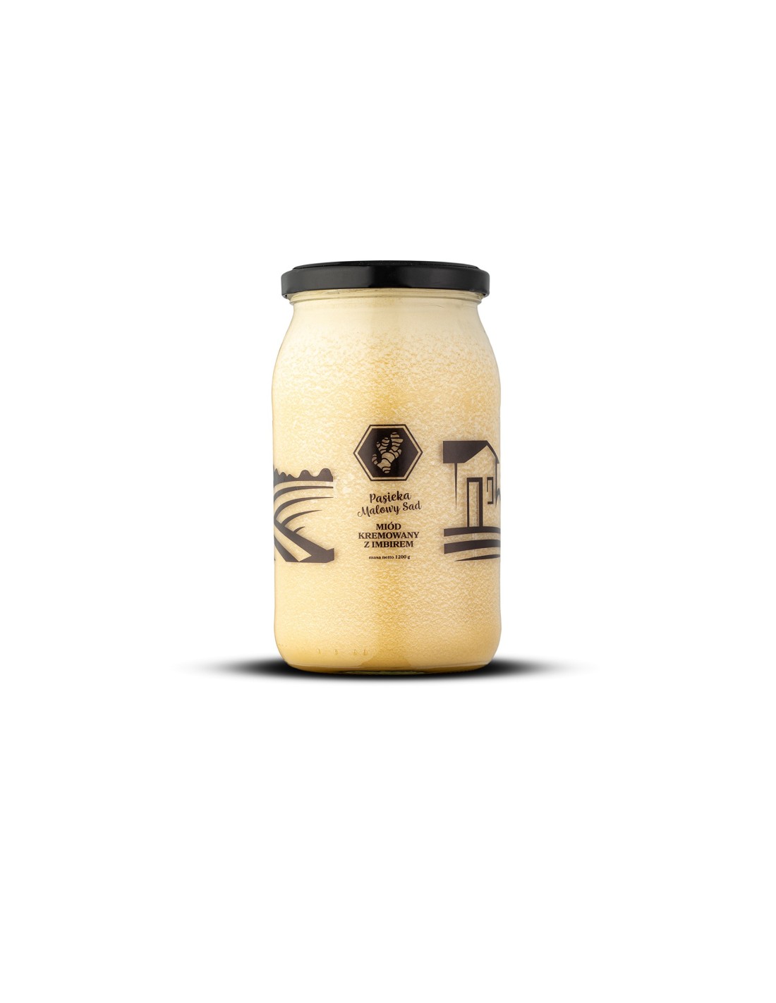 Miód kremowy z imbirem 1200g