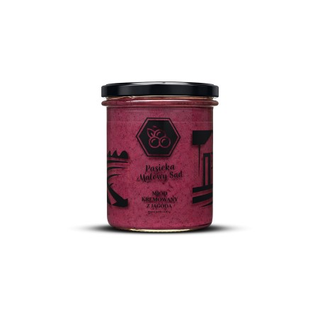 Miód kremowany z jagodą 430 g