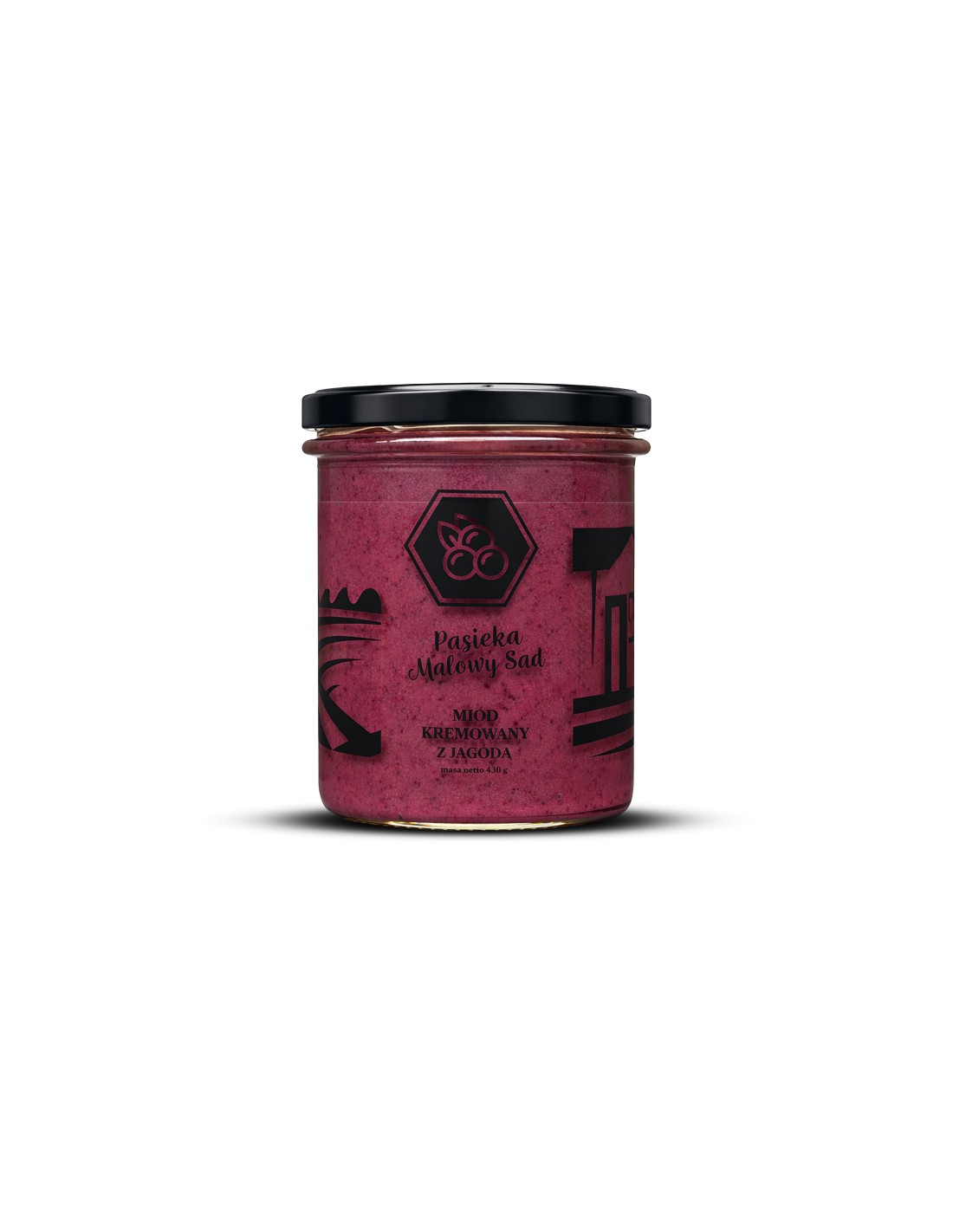 Miód kremowany z jagodą 430 g